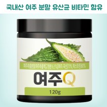 국내산 여주 분말 가루 여주차 쓴오이 건여주 여주말린것 추출물 여주추출분말 유산균 비타민 함유 국산여주 120g 1통