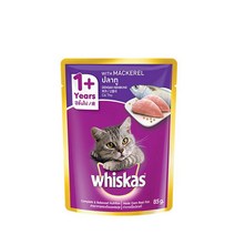 위스카스 고양이 주식 파우치 85g 습식사료, 고등어