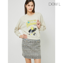 듀엘 드로우 스트링 프린트 티셔츠 IV_D234MSM040 113501