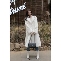 여성 밍크 코트 페이크퍼 롱 인조모피 에코퍼 자켓