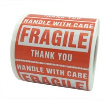 파손 취급 주의 FRAGILE 롤 포장 스티커