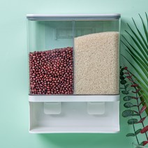 인블룸 1+1세트 스퀘어 다용도 잡곡통 (1000ml 1500ml 3000ml) 계량컵포함, 3000ml_2개입
