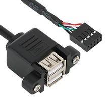 [강원전자] NETmate USB 2.0 메인보드 헤더 판넬형 케이블 0.5M [NMB-UBC05]