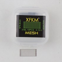 가전제품 전자기기 10 개/몫 XFKM 메쉬 스타일 코일 A1 0.13Ohm S316 0.12Ohm Ni80 0.16Ohm 난방 와이어 Wotofo 프로필 RDA Unity RTA, [03] SS316L 0.12ohm