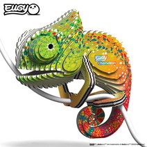 퍼즐피플 3D종이/우드락 입체모형퍼즐, 3D종이퍼즐 카멜레온(Chameleon), 1Ea