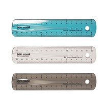 구부러지는자 15cm (색생램덤)
