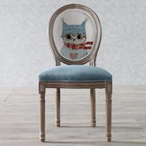 북유럽 감성 엔틱 빈티지 레트로 원목 식탁 의자 다이닝 체어 빈티지 복고풍 디자이너 편한, AI