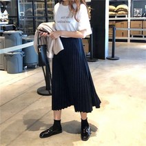 WEINIG56981/누박 기계주름 롱스커트/롱치마/주름치마