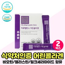 어린콜라겐 식약처인증 엘라스틴 세라마이드 파우더 먹는 콜라겐 에너지 피부 건강 보습 도움 영양제 스틱 3세대콜라겐 초저분자 히알루론 가루 콜라겐식품 추천 건강식품 COLLAGEN, 어린콜라겐 분말 2박스