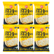 오뚜기 고르곤졸라 사각피자 88g x6봉 간식