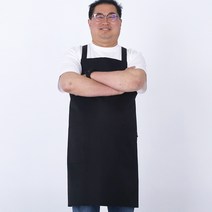 오투라이프에이프런 베이직 친환경 ECO 방수 앞치마, 블랙, 빅사이즈