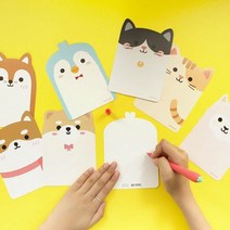 애니멀스마트엽서 ver2 (10p) 초대장 동물 캐릭터, 선택:고양이(검정)(10p), 단품
