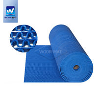 A타입 미끄럼방지매트 맘보매트 웨이브매트 롤고무매트 1.2Mx6M 두께 5mm, 04_청색(5mm), 1개