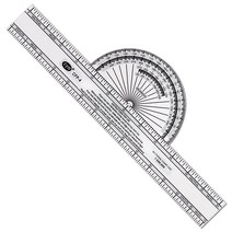 Aviation Plotter Slide Rule Rotating Azimuth Engineering Ruler for Navigational Usage, CFP-4