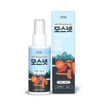 모스넷 모기기피제 모기퇴치제 진드기 방지 차단제 뿌리는 온가족 블루케이스 60ml, 1개