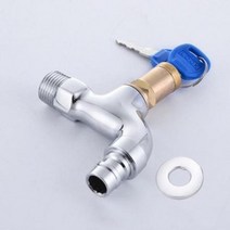 UKP655810나만여는 황동 잠금기능 수도꼭지 호수 조인트포함, 1