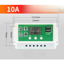태양열설치 가로등 컨트롤러 아파트 패널 태양광 발전 12v 24v, 10A 12V/24V 리튬 배터리 사용 가능