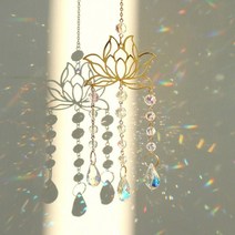 로터스 자동차 차량용 선캐처 크리스탈 선캐쳐 스테인드 글라스 창문 걸이 레인보우 메이커 프리즘 거울 정원 장식 소품 선물 썬캐쳐, [01] crystal MS266