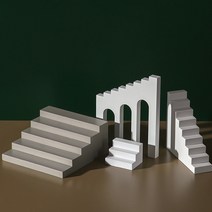 라이트앤 계단 전시 다이 스튜디오소품 장식오브제, 9단 계단 1호 (18x8x5cm)