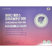 (lady balance gla 300) 레이디 밸런스 감마리놀렌산 300 보라지오일100% 감마리놀렌산 300mg 750mg 60캡슐 120갭슐, 1개, 60정