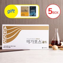 메가포스골드 AHCC 액상 표고버섯균사체 AHCC 제품 길병원 암센터앞, 액상 5박스(300포), 5개