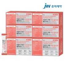 JW중외제약 먹는 엘라스틴 밀크세라마이드 히알루론산 비오틴 저분자 어린 피쉬 콜라겐 펩타이드 플러스 비타민, 60g, 6박스