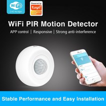 동체감지기 움직임센서 열선 방범 감지기 Tuya WiFi PIR Motion Sensor Wireless Infrared Detector Securi, 한개옵션0