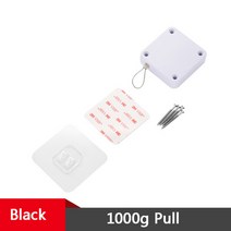 자동폐쇄장치 펀치없는 센서 도어 클로저 500g 1000g 서랍용 장력 rawstring 브래킷 도어 클로저, 흰색 1000풀
