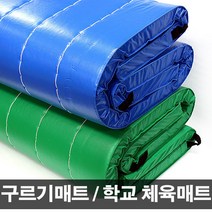국내산 체육관매트 구르기매트 (120cm x 240cm x 6cm), 블루 (120cm x 300cm x 6cm)