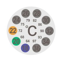 스티커 온도계 원형 수온 물온도 측정 창의 원리 탐구 학습 재료 실습 관찰 교구 도구