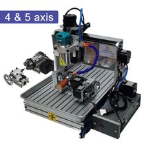 목공라우터 5 축 CNC 6040 목재 라우터 1500W 4 금속 밀링 알루미늄 조각 기계 3040 PCB 조각사 물 탱크 포함, [01] 3 axis machine, [01] 200x300x100MM, [01] 220V EU Plug