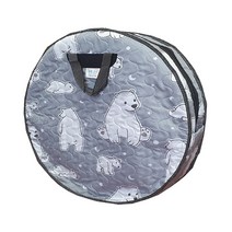 교자상 커버 남원목기 상커버 베스트, 33번. 지름61 원형상 2자 곰돌이