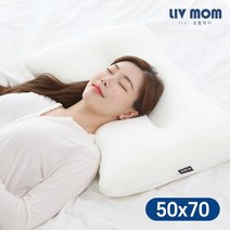 리브맘 쫀쫀푹신 메모리솜 맞춤 경추베개 40x60 / 50x70 2color, 그레이