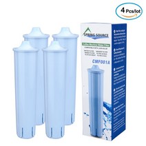 커피 머신 추출기 부품 악세사리 Jura Claris 파란색 Capresso Clearyl 기계 워터 필터 4 팩과 호환되는 교체 필터