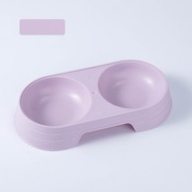 반려 동물 사료 밥그릇 애견카페 잔디밭 애견호텔 보호센터 급식기 애완용 5구 듀얼 강아지 고양이 반려묘 반려견 댕댕이 개 도그 물 파스텔톤 라운드 디자인 세척 편리 가벼운 퍼플