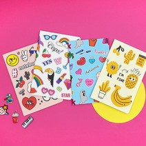 바보사랑 만꾸 엠블럼 스티치 노트(4종 1세트).만꾸(만들기와 꾸미기)