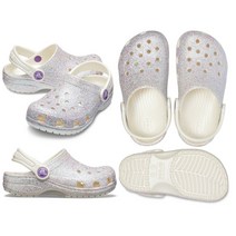 [국내정식매장] 크록스 [CROCS] 205441-159 클래식 글리터 클로그 키즈 (오이스터)