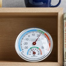 고급 정밀 온도계 습도계 13cm 아날로그 온습도계, 상세페이지 참조
