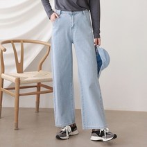 커스텀에이블 심플 와이드 밴딩 데님 팬츠_C2302DP007A