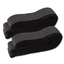 동대문단추왕 납작 고탄력 이중직 고무밴드 10mm, 2개, 블랙