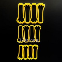 토끼몰드 몰드 산타 수염 양산 토끼 귀 팔다리 발톱 통통 마른 물방울 만두 압인, 토끼 발톱 양산 3종 세트