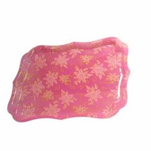 쟁반 카페 트레이 받침대 아크릴 쟁반 핑크 34cm, 본상품선택, 본상품선택