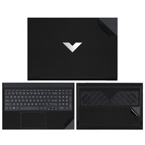 노트북 스킨 victus by hp 노트북 16-d0112txvictus 16-a0001tx hp victus 스티커용 순수 컬러 스크래치 방지 비닐 데칼, 패배 15-ec0057ax, 매트 블랙
