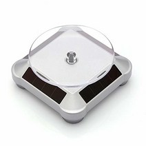 태양열 턴테이블 360° 회전 스탠드 UV 수지 경화 조명 LCD/SLA/DLP 3D 프린터 태양열 주얼리 스피너 시계 취미 컬렉션 선반용 이중 회전 디스플레이
