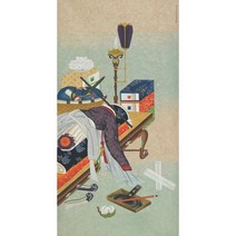 한복 책거리 프랑스기메동양박물관 소장 / 사랑의 그림 민화 그리기 공모전 민화화실 수업자료 그림선물 거실인테리어