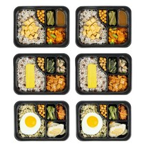 [식약처인증] 굿스푼 저당 당뇨도시락 3종 당뇨환자용 임당식단 배달, 당뇨도시락  3종6팩