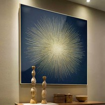 [꿈을그린추상화가] 대형 인테리어 그림 황금 광체 대형 추상화 액자, 중형(60x60cm), 화이트