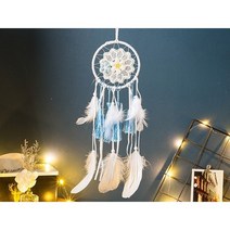 우솔 푸른하늘 미니 드림캐쳐 차량용, 혼합색상