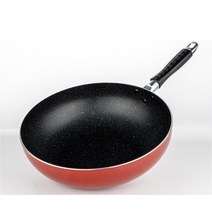 베네첸 G튀김팬 국산 업소용 식당용 가정용 마블스톤 코팅 볶음팬 궁중팬 웍 26cm 28cm 30cm, 가로28x높이7.9cm, 1개