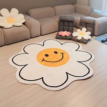 데이지 스마일러그 미끄럼방지 거실매트